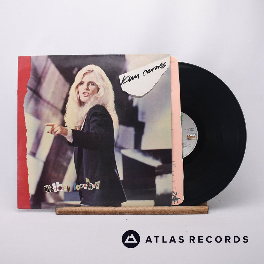 Kim Carnes Mistaken Identity LP Vinyl Record - Front Cover & Record
