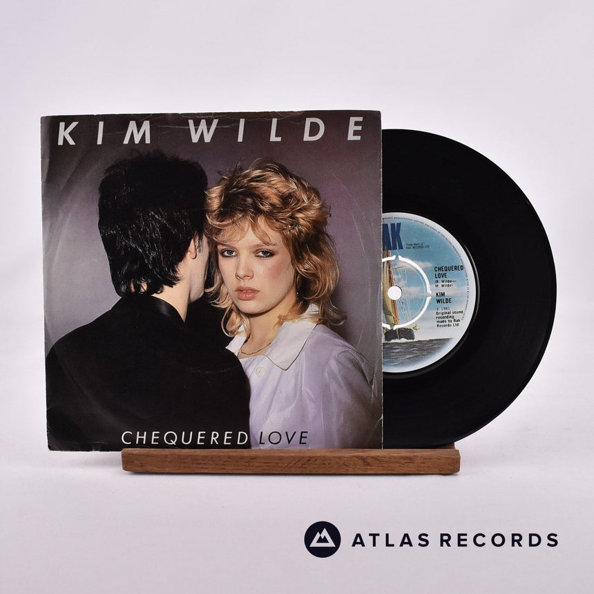 Kim Wilde Chequered Love 7" Vinyl Record - Front Cover & Record