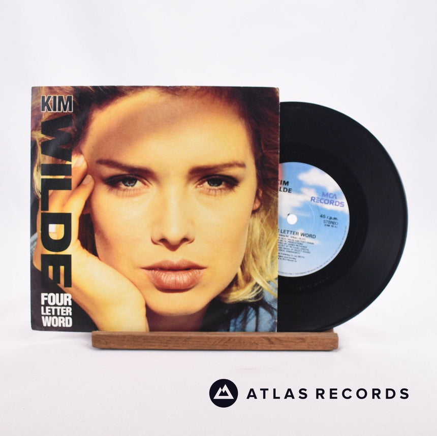Kim Wilde Four Letter Word 7" Vinyl Record - Front Cover & Record