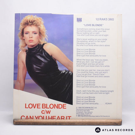 Kim Wilde - Love Blonde - 12" Vinyl Record - EX/EX