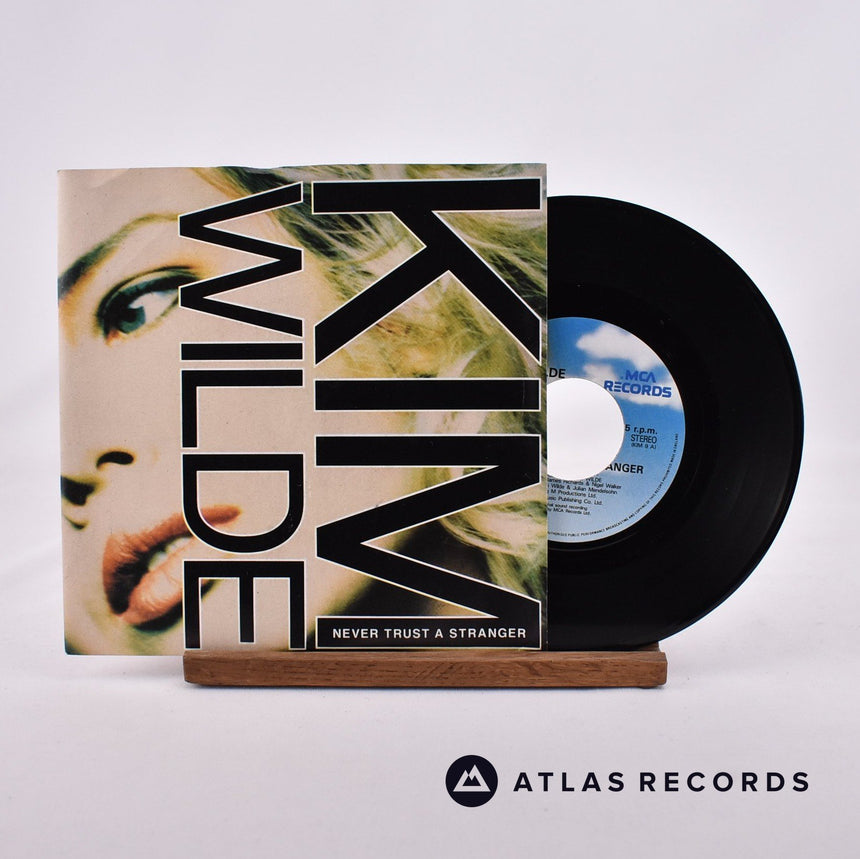 Kim Wilde Never Trust A Stranger 7" Vinyl Record - Front Cover & Record