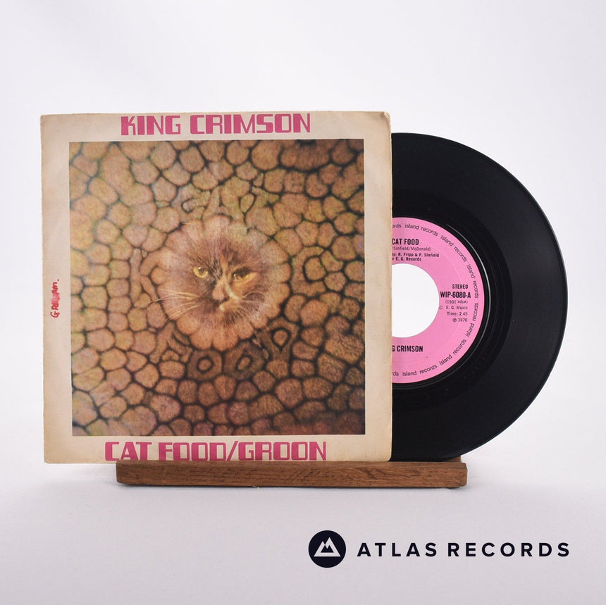 King Crimson Cat Food 7" Vinyl Record - Front Cover & Record