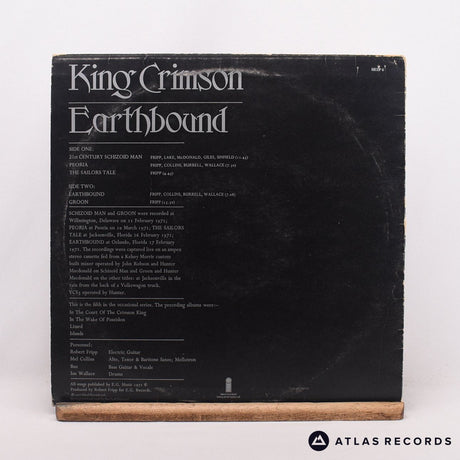 King Crimson - Earthbound - A-2 B-1 LP Vinyl Record - VG/VG+