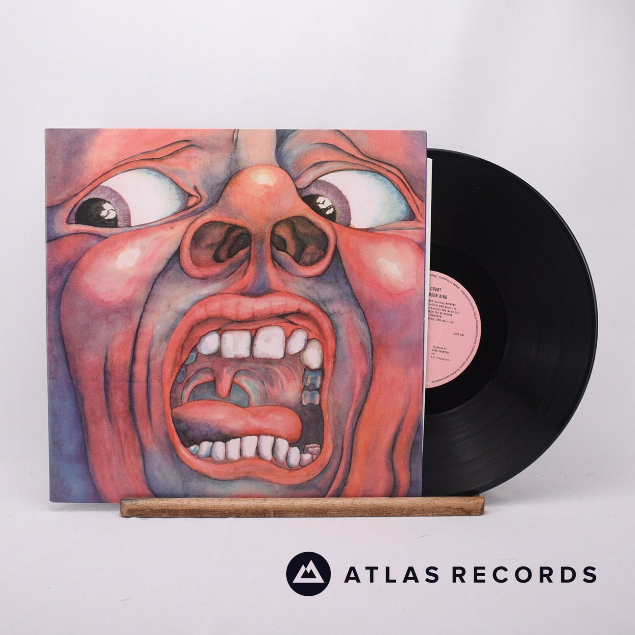 King Crimson In The Court Of The Crimson King LP Vinyl Record - Front Cover & Record