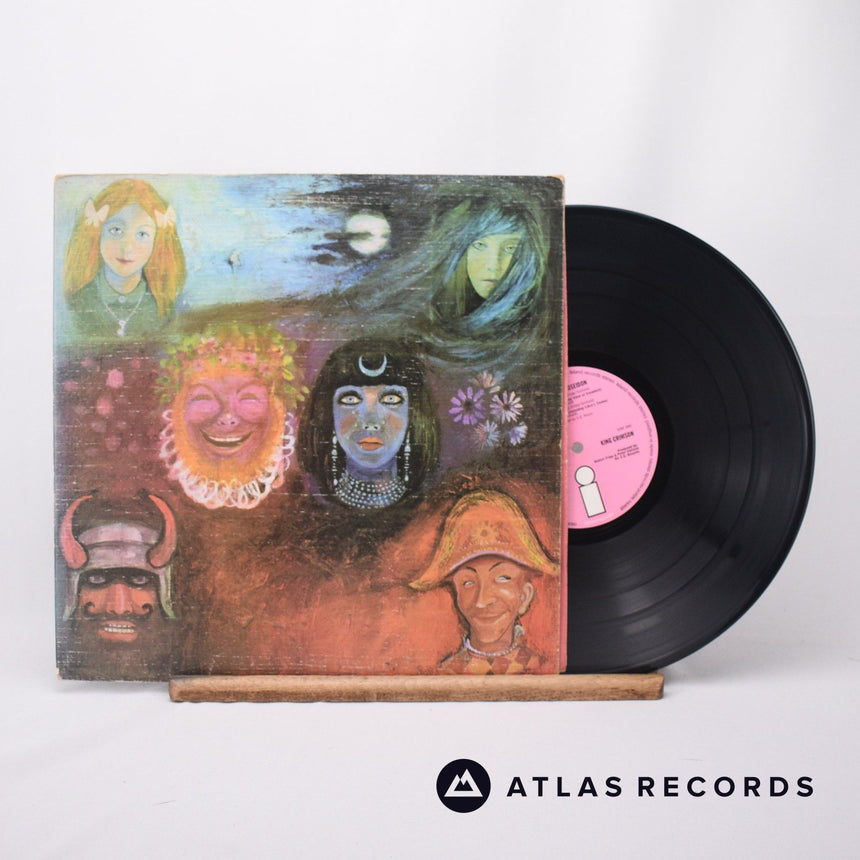 King Crimson In The Wake Of Poseidon LP Vinyl Record - Front Cover & Record