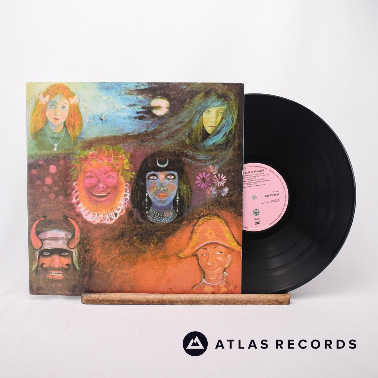 King Crimson In The Wake Of Poseidon LP Vinyl Record - Front Cover & Record