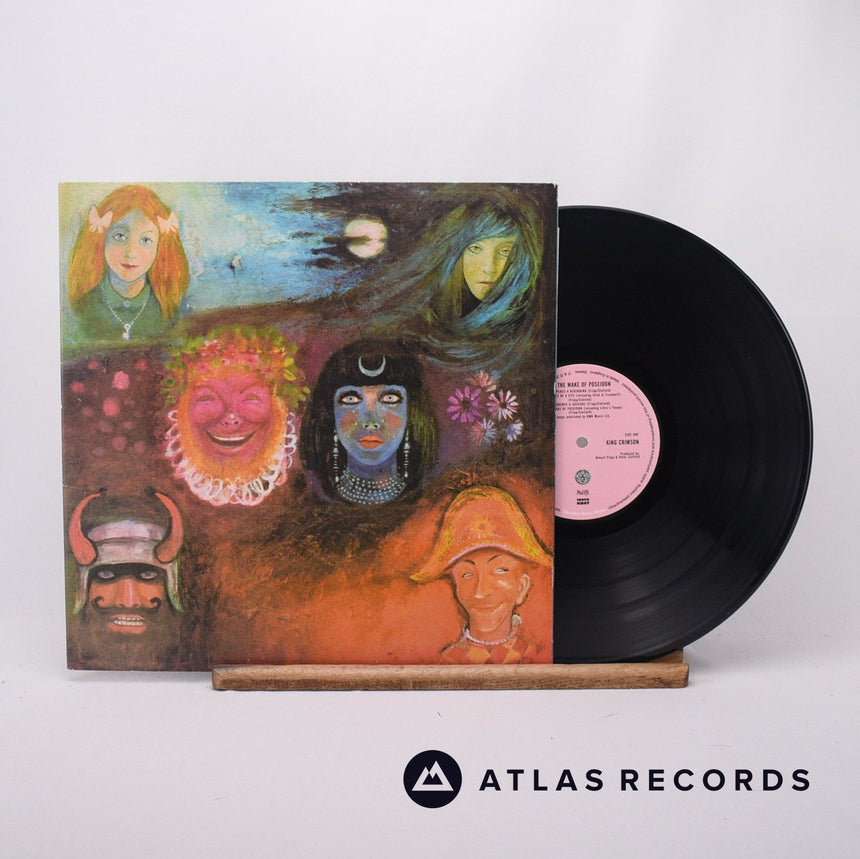King Crimson In The Wake Of Poseidon LP Vinyl Record - Front Cover & Record