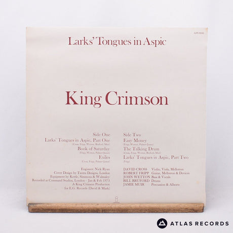 King Crimson - Larks' Tongues In Aspic - A-2 B-2 LP Vinyl Record - VG+/EX