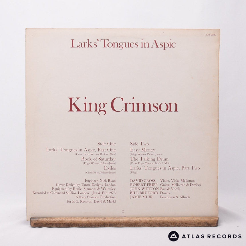 King Crimson - Larks' Tongues In Aspic - A-2U B-2U LP Vinyl Record - VG+/VG+