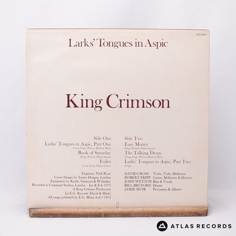 King Crimson - Larks' Tongues In Aspic - Sark A-2U B-2U LP Vinyl Record - VG+/EX