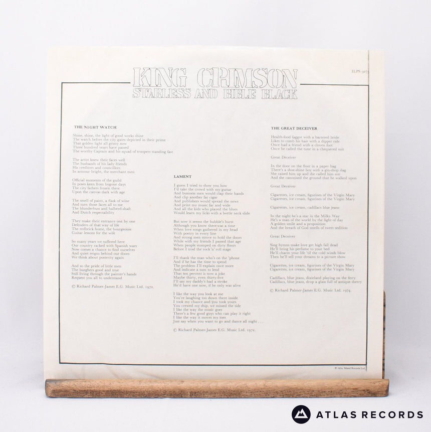 King Crimson - Starless And Bible Black - LP Vinyl Record - EX/VG