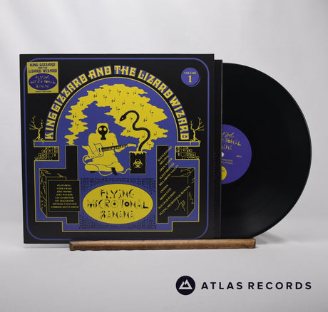 King Gizzard And The Lizard Wizard Flying Microtonal Banana LP Vinyl Record - Front Cover & Record