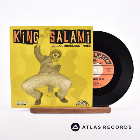 King Salami & The Cumberland Three Wigs Wigs Wigs 7" Vinyl Record - Front Cover & Record