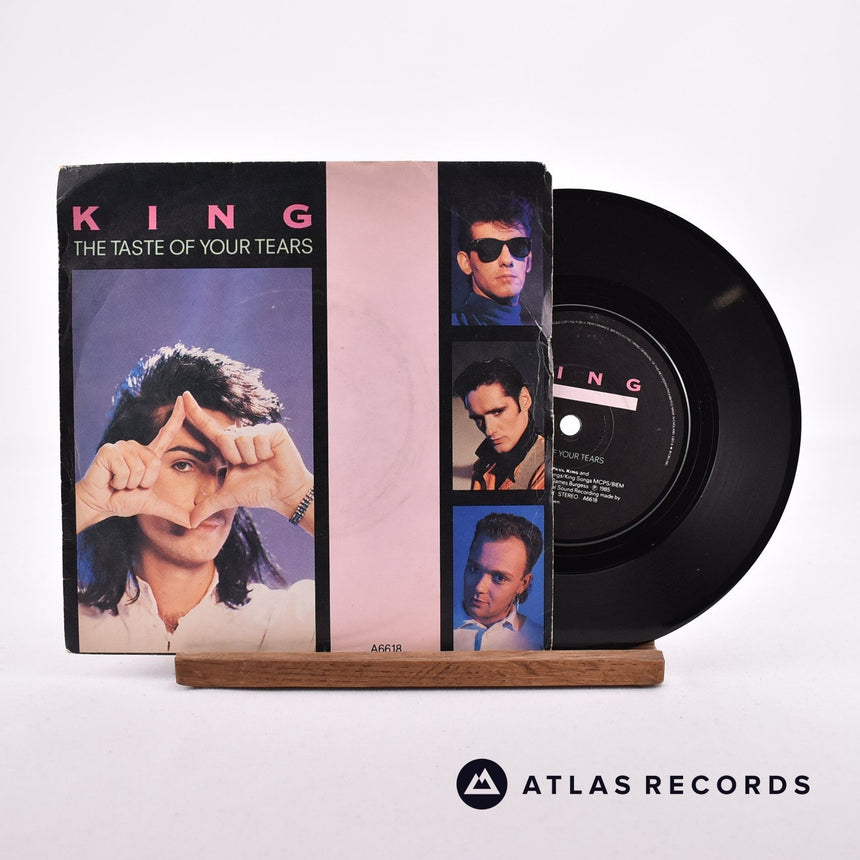 King The Taste Of Your Tears 7" Vinyl Record - Front Cover & Record