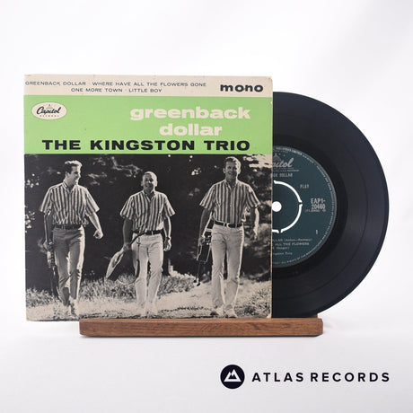 Kingston Trio Greenback Dollar 7" Vinyl Record - Front Cover & Record