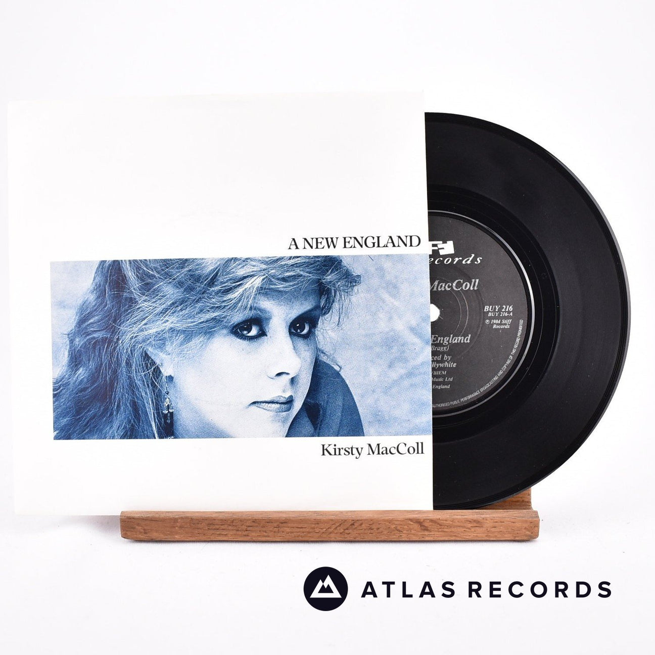 Kirsty MacColl A New England 7" Vinyl Record - Front Cover & Record