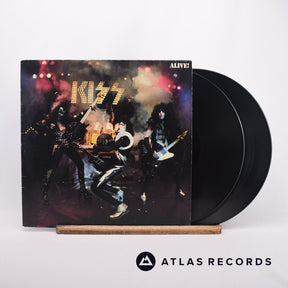 Kiss Alive! 2 x LP Vinyl Record - Front Cover & Record