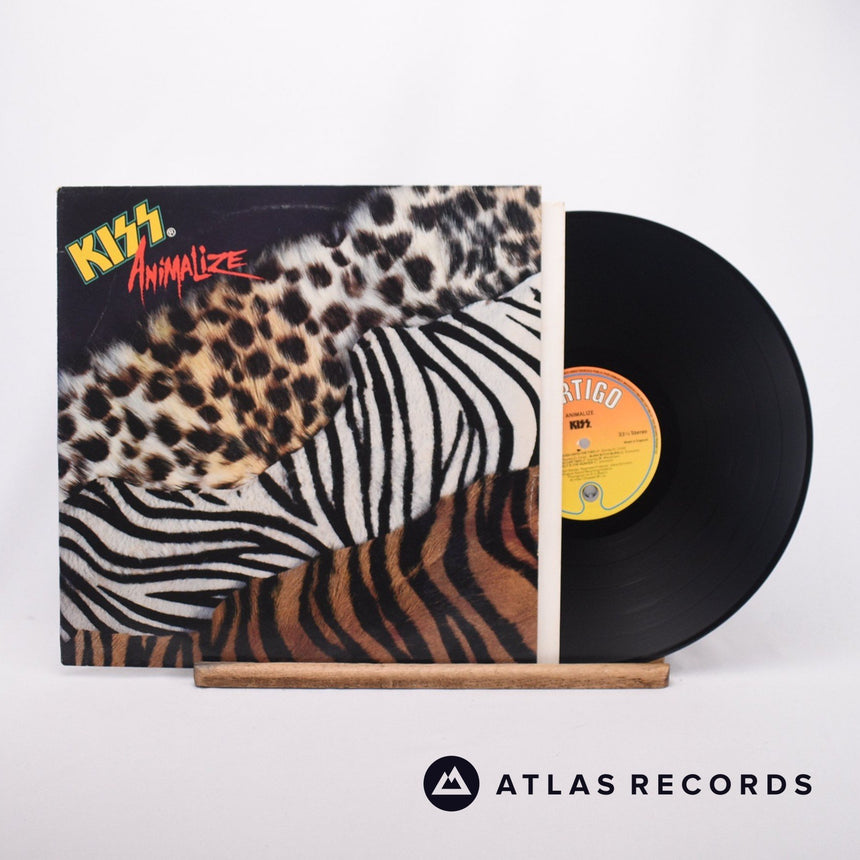 Kiss Animalize LP Vinyl Record - Front Cover & Record