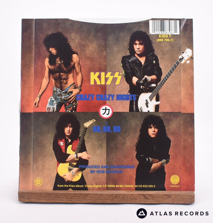 Kiss - Crazy Crazy Nights - 7" Vinyl Record - VG+/EX