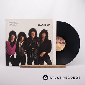 Kiss Lick It Up LP Vinyl Record - Front Cover & Record