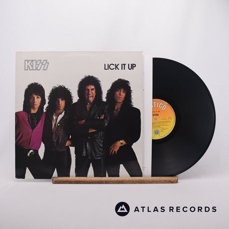 Kiss Lick It Up LP Vinyl Record - Front Cover & Record