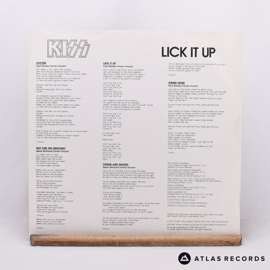 Kiss - Lick It Up - LP Vinyl Record - VG+/VG+