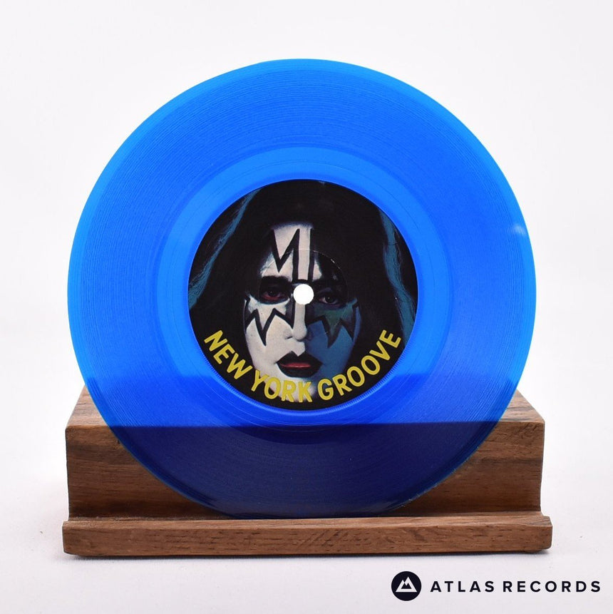 Kiss - New York Groove - Blue Limited Edition Mask 7" Vinyl Record - VG+/EX