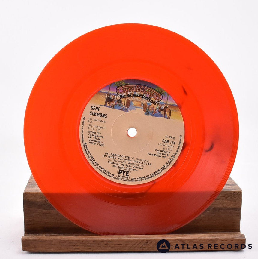 Kiss - Radioactive - Red Translucent 7" Vinyl Record - VG+/VG+