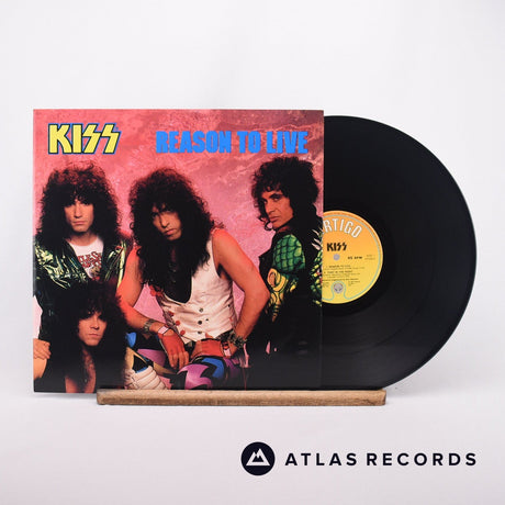 Kiss Reason To Live 12" Vinyl Record - Front Cover & Record