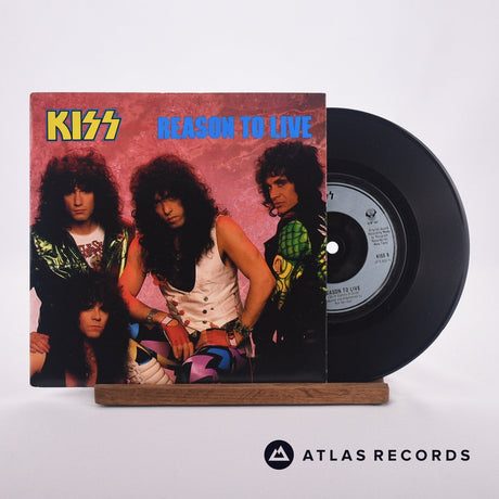 Kiss Reason To Live 7" Vinyl Record - Front Cover & Record