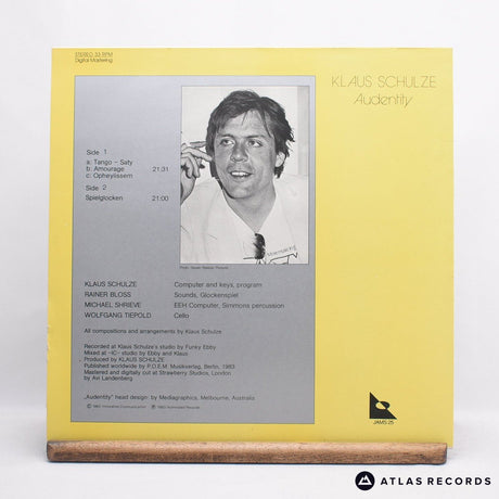 Klaus Schulze - Audentity - LP Vinyl Record - EX/VG+
