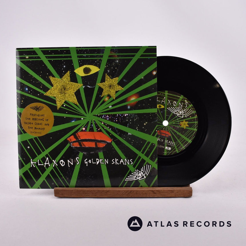 Klaxons Golden Skans 7" Vinyl Record - Front Cover & Record