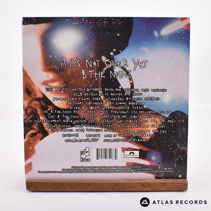 Klaxons - It's Not Over Yet - Clear 7" Vinyl Record - NM/NM
