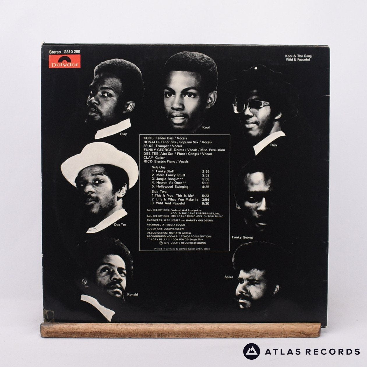 Kool & The Gang Wild And Peaceful LP Vinyl Record VG+/EX – Atlas