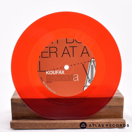 Koufax - Why Bother At All - Red Translucent Promo 7" Vinyl Record - NM/NM