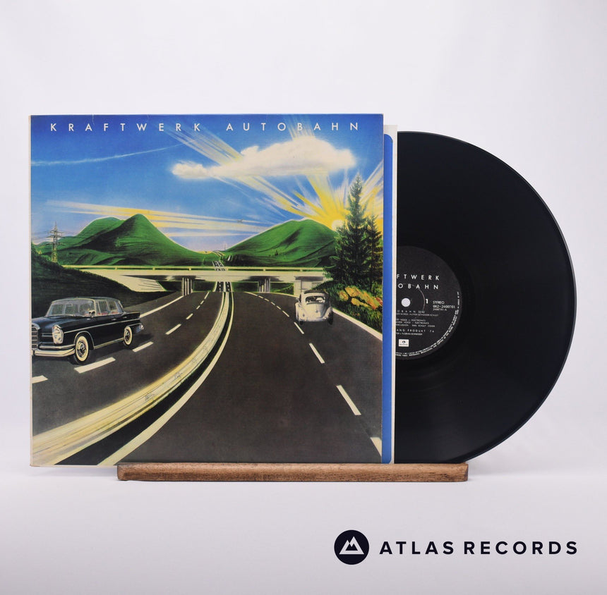 Kraftwerk Autobahn LP Vinyl Record - Front Cover & Record