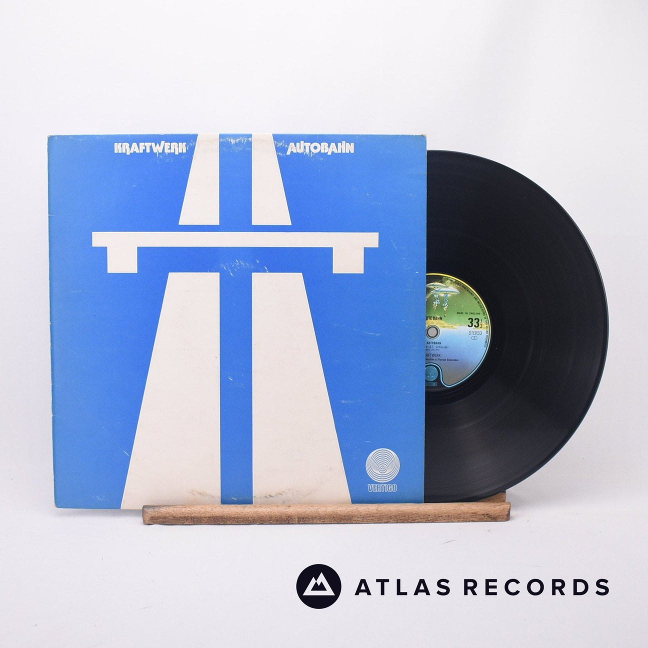 Kraftwerk Autobahn LP Vinyl Record - Front Cover & Record