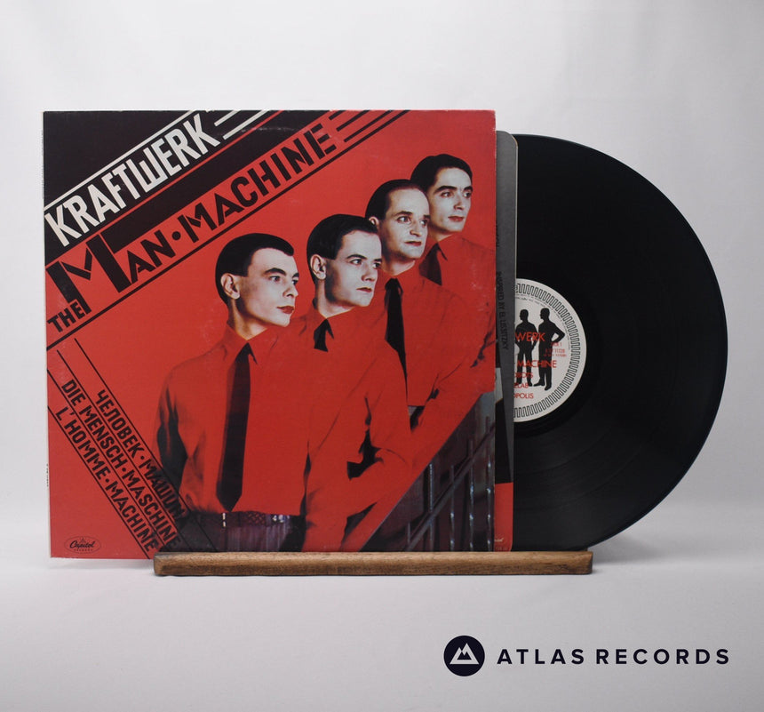 Kraftwerk The Man • Machine LP Vinyl Record - Front Cover & Record