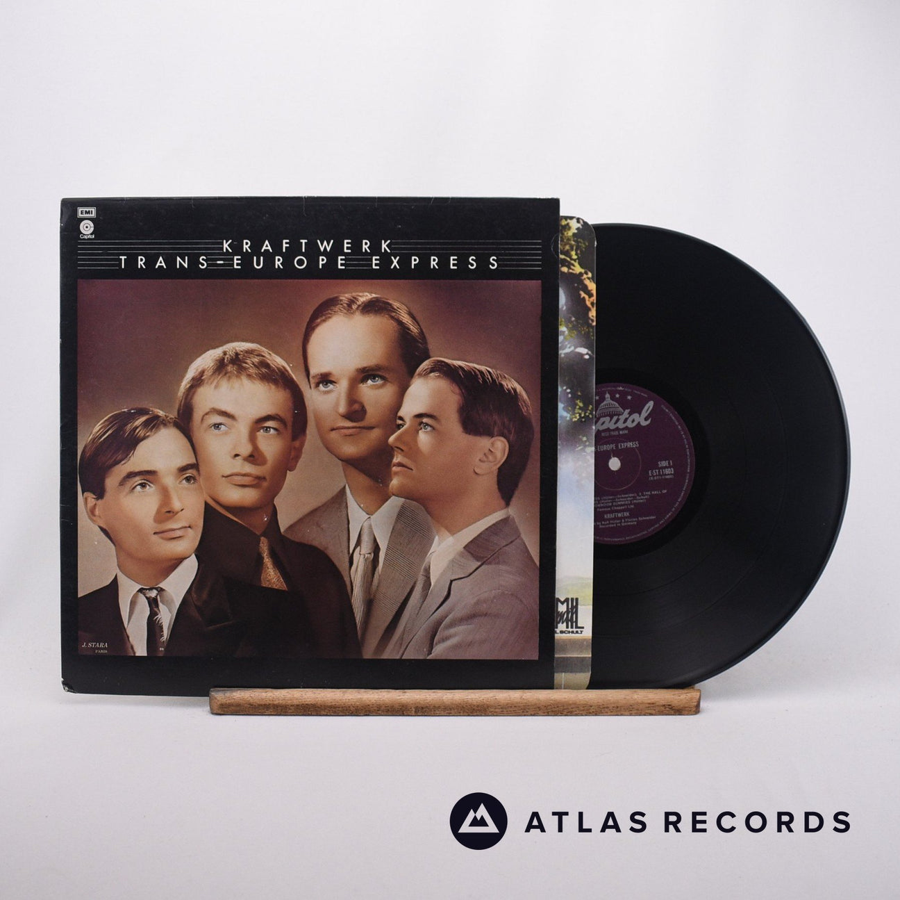 Kraftwerk Trans-Europe Express LP Vinyl Record - Front Cover & Record