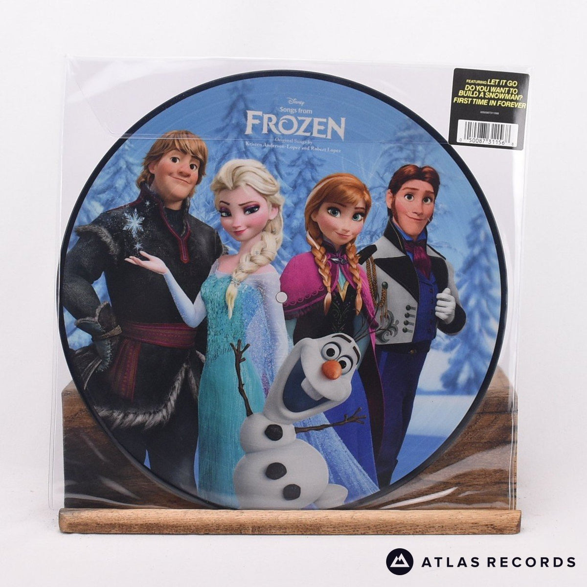 Kristen Anderson-Lopez Songs From Frozen LP Vinyl Record - Front Cover & Record
