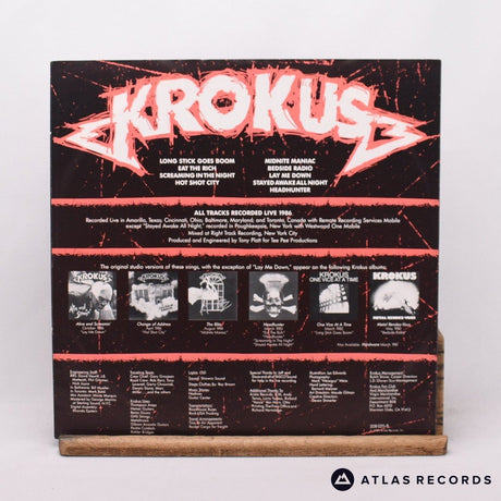 Krokus - Alive And Screamin' - LP Vinyl Record - VG+/VG+