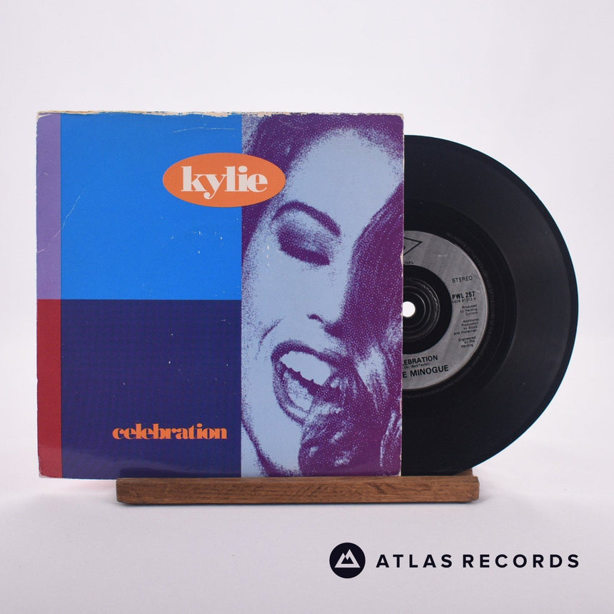 Kylie Minogue Celebration 7" Vinyl Record - Front Cover & Record