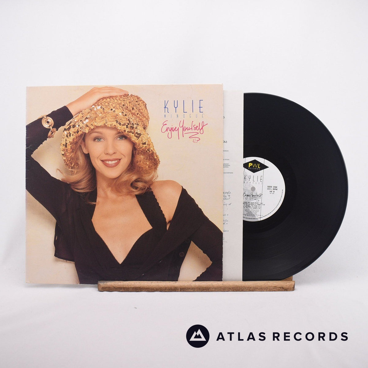 Kylie Minogue Enjoy Yourself LP Vinyl Record - Front Cover & Record