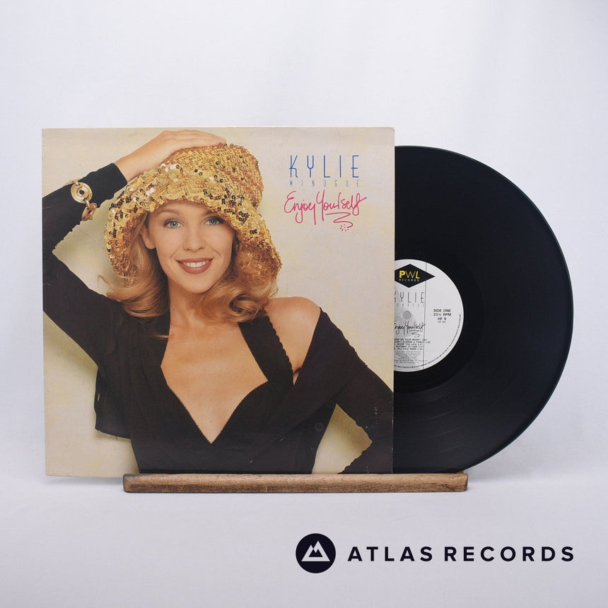 Kylie Minogue Enjoy Yourself LP Vinyl Record - Front Cover & Record