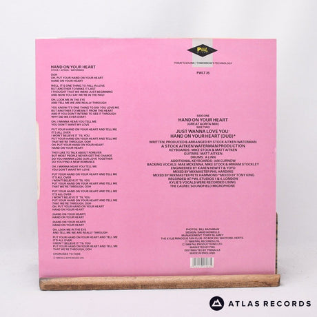 Kylie Minogue - Hand On Your Heart (Remix) - 12" Vinyl Record - EX/VG+