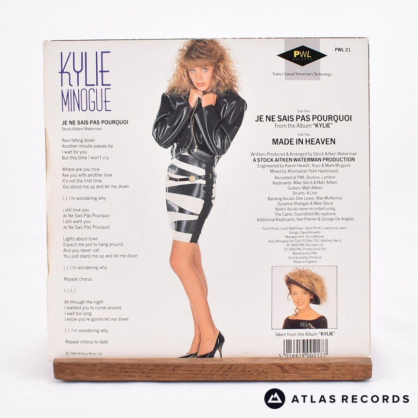 Kylie Minogue - Je Ne Sais Pas Pourquoi - 7" Vinyl Record - EX/VG+