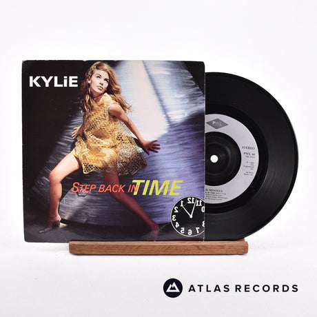 Kylie Minogue Step Back In Time 7" Vinyl Record - Front Cover & Record