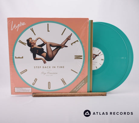 Kylie Minogue Step Back In Time Double LP Vinyl Record - Front Cover & Record