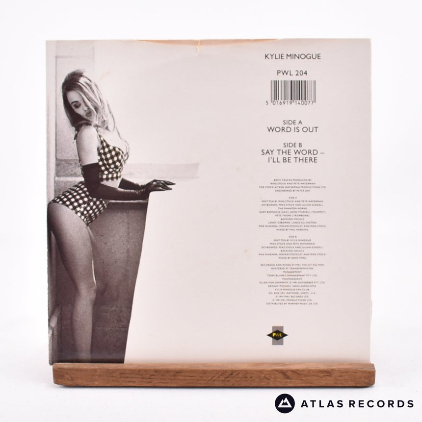Kylie Minogue - Word Is Out - 7" Vinyl Record - EX/EX