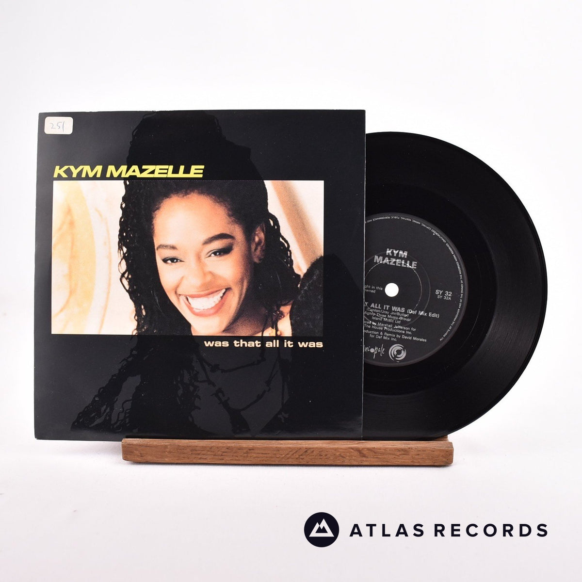 Kym Mazelle Was That All It Was 7" Vinyl Record - Front Cover & Record